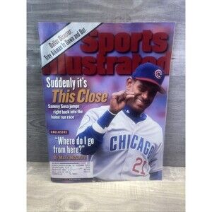 1998 Sports Illustrated CHICAGO Cubs SAMMY SOSA THIS CLOSE NewsStand